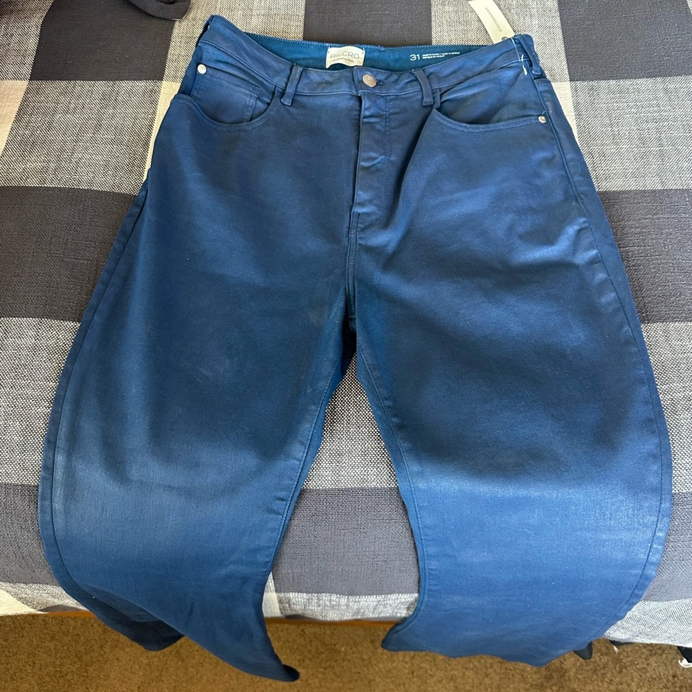 Pilcro Blue Women's coated jeans